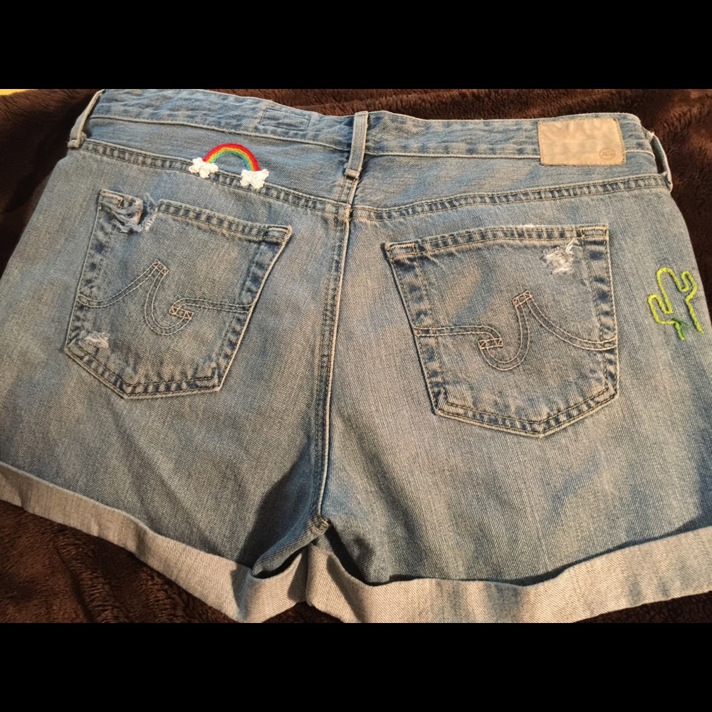 AG Adriano Goldschmied Ex Boyfriend Denim Shorts
